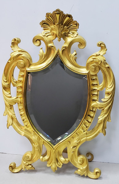 Oglinda de toaleta din bronz aurit, Franta, cca. 1900