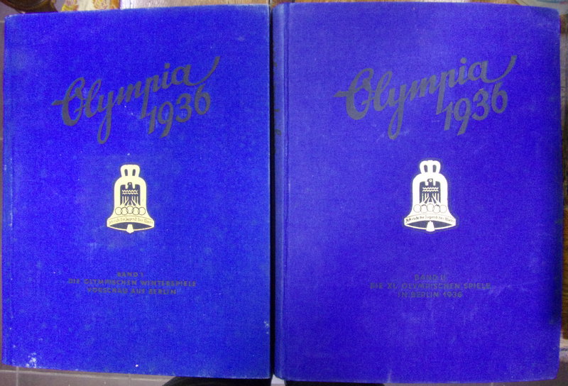OLYMPIA . DIE OLYMPISCHEN SPIELE BERLIN 1936 / ALBUM FOTOGRAFIC DE PROPAGANDA DEDICAT OLIMPIADEI DIN BERLIN , 2 VOL , 1936