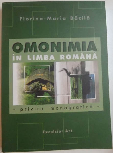 OMONIMIA IN LIMBA ROMANA - PRIVIRE MONOGRAFICA - FLORINA - MARIA BACILA , 2007