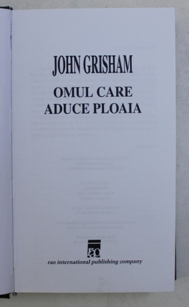 OMUL CARE ADUCE PLOAIA de JOHN GRISHAM , 1995