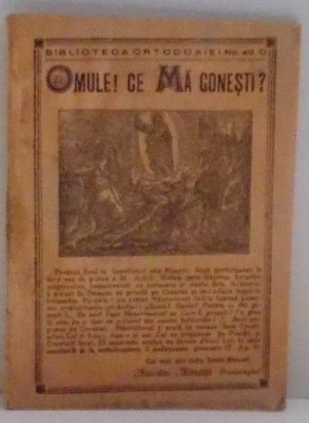 OMULE! CE MA GONESTI ? NR.40