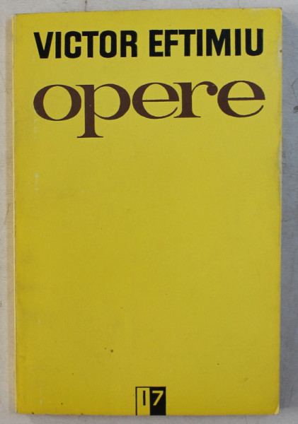 OPERE 17 - FUM DE FANTOME de VICTOR EFTIMIU , 1994