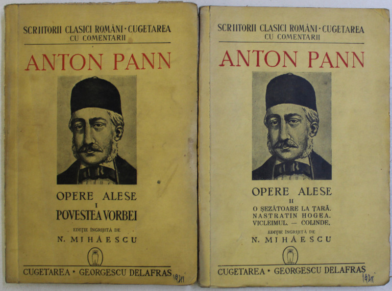 OPERE ALESE-ANTON PANN  2 VOLUME