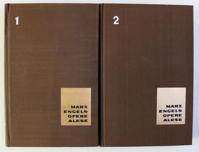 OPERE ALESE IN DOUA VOLUME de KARL MARX si FRIEDRICH ENGELS , 1966 -1967