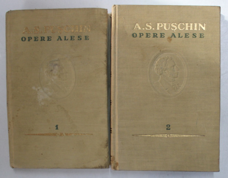 OPERE ALESE VOL I , II de A.S. PUSCHIN , 1954