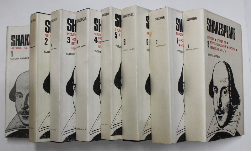 OPERE COMPLETE - SHAKESPEARE , VOLUMELE I - VIII  , 1982 - 1990 *EDITIE CARTONATA , PREZINTA SUPRACOPERTA