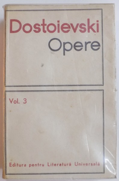OPERE. DOSTOIEVSKI, VOL III  1967