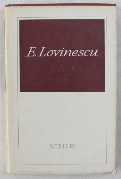 OPERE , E. LOVINESCU , SCRIERI , VOLUMUL VIII , T. MAIORESCU SI POSTERITATEA LUI CRITICA , 1980