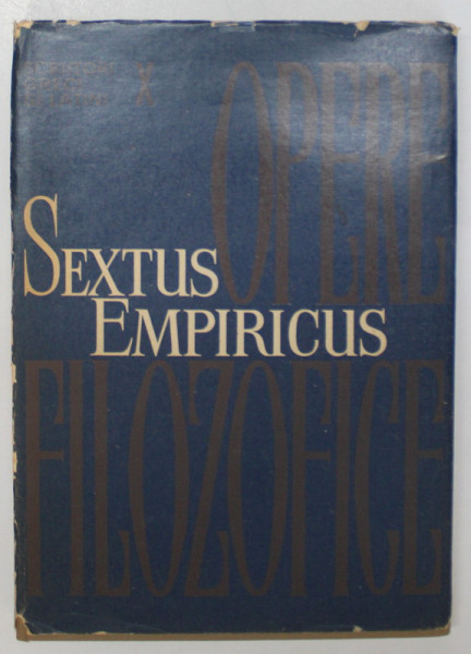 OPERE FILOZOFICE-SEXTUS EMPIRICUS  1965