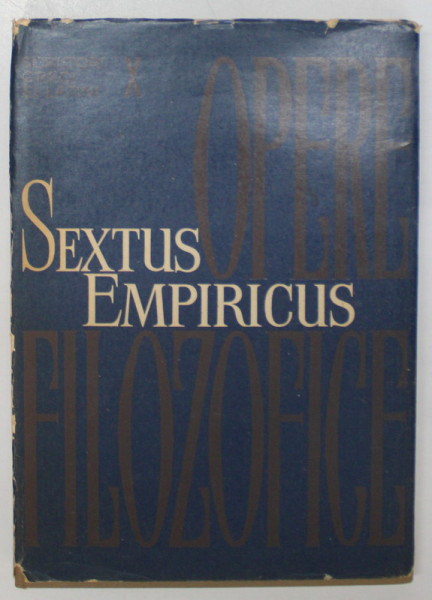 OPERE FILOZOFICE-SEXTUS EMPIRICUS , 1965