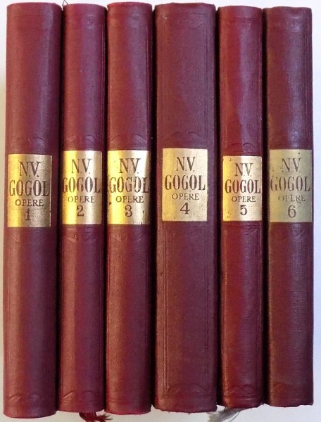 OPERE IN 6 VOLUME de N. V. GOGOL , 1954 - 1958