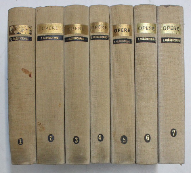 OPERE , SCHITE , POVESTIRI , NUVELE , VOLUMELE I - VII de ION AGIRBICEANU , 1962 - 1972