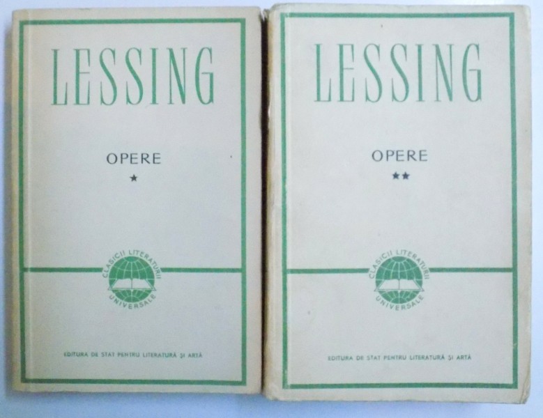 OPERE VOL. I - II de LESSING , 1958