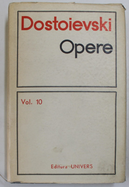 OPERE VOL X de DOSTOIEVSKI  1972