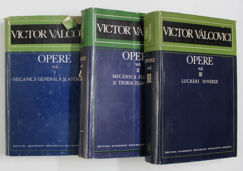 OPERE: VOLUMELE 1 , 2 , 3 de VICTOR VALCOVICI , 1969 - 1973 , *DEDICATIE