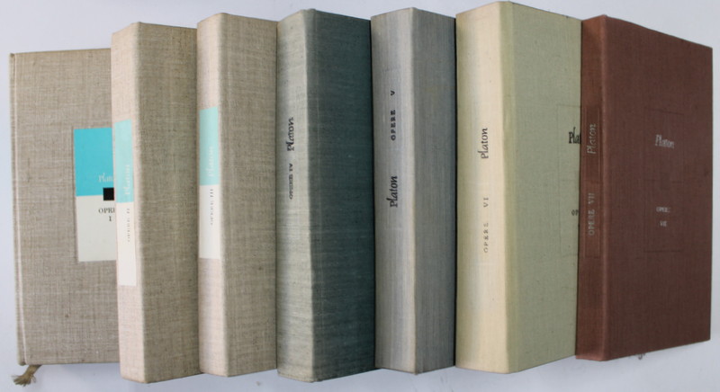 OPERE , VOLUMELE I - VII de PLATON , 1974 - 1993 *EXEMPLARE CARTONATE FARA SUPRACOPERTA