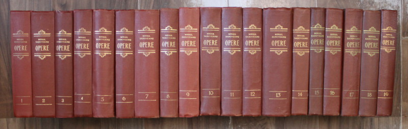 OPERE , VOLUMELE I - XIX de MIHAIL SADOVEANU , 1954 - 1967 *EDITIE CARTONATA
