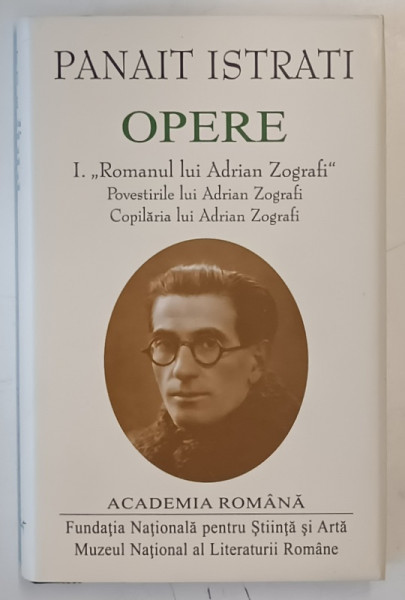 OPERE , VOLUMUL I de PANAIT ISTRATI , 2019
