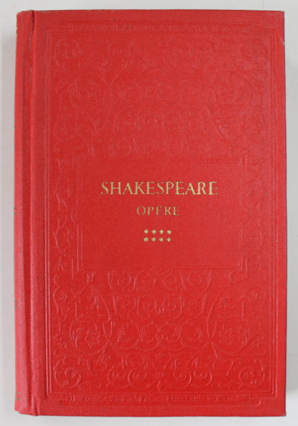 OPERE , VOLUMUL VIII de WILLIAM SHAKESPEARE , 1960 *EDITIE CARTONATA