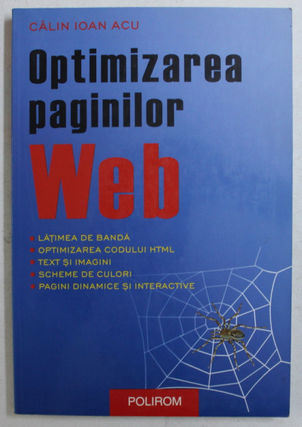 OPTIMIZAREA PAGINILOR WEB de CALIN IOAN ACU , 2003