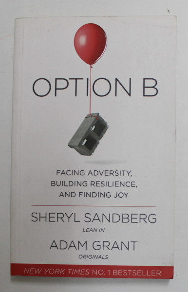 OPTION B - FACING ADVERSITY , BUILDING RESILIENCE , AND FINDING JOY by SHERYL SANDBERG and ADAM GRANT , 2017