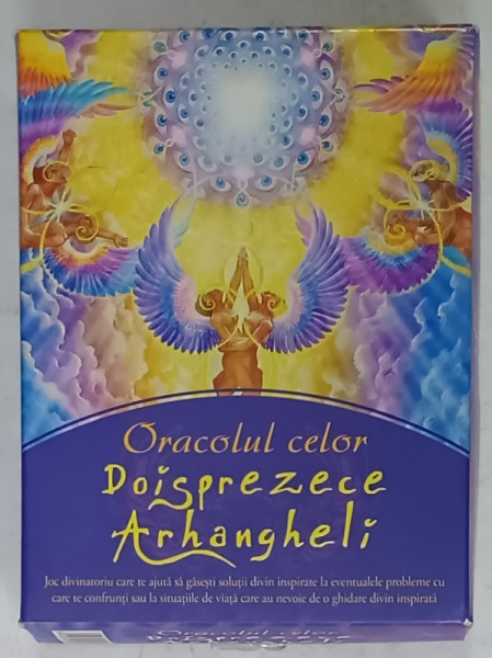 ORACOLUL CELOR 12 ARHANGHELI , CUTIE CU CU 60 DE CARTOLINE SI BROSURA CU EXPL;ICATII , 2015