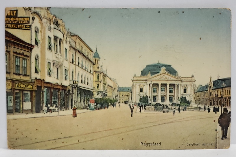 ORADEA - NAGYVARAD , TEATRUL MUNICIPAL , CARTE POSTALA , 1911