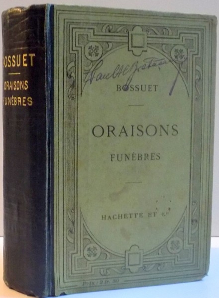 ORAISONS FUNEBRES , 1909