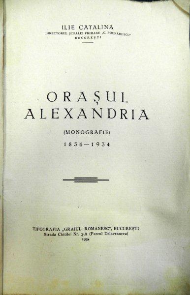 ORASUL ALEXANDRIA - ILIE CATALINA 