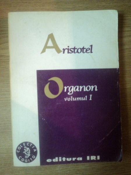 ORGANON VOL I de ARISTOTEL , 1997