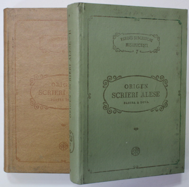 ORIGEN , SCRIERI ALESE , traducere de TEODOR BODOGAE , VOLUMELE I - II , SERIA '' PARINTI SI SCRIITORI BISERICESTI ''   ( P.S.B. ) , NR. 6 si 7 , 1981- 1982