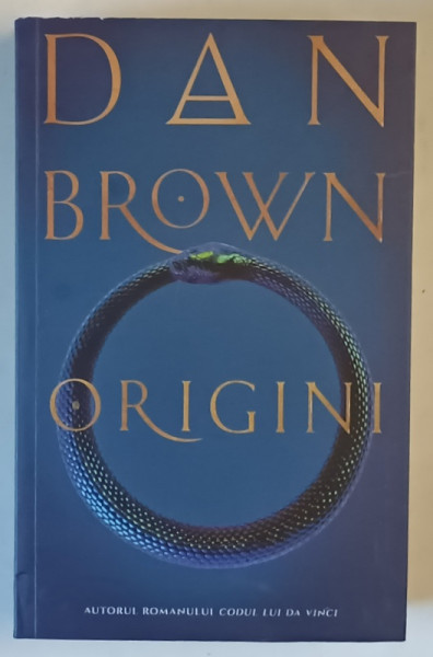ORIGINI , roman de DAN BROWN , 2025 *MICI DEFECTE COTOR