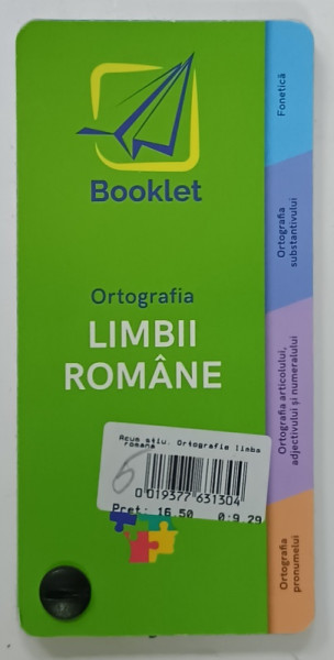 ORTOGRAFIA LIMBII ROMANE , CARTE TIP EVANTAI , 2021