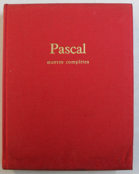 OUVRES COMPLETES par PASCAL , 1963
