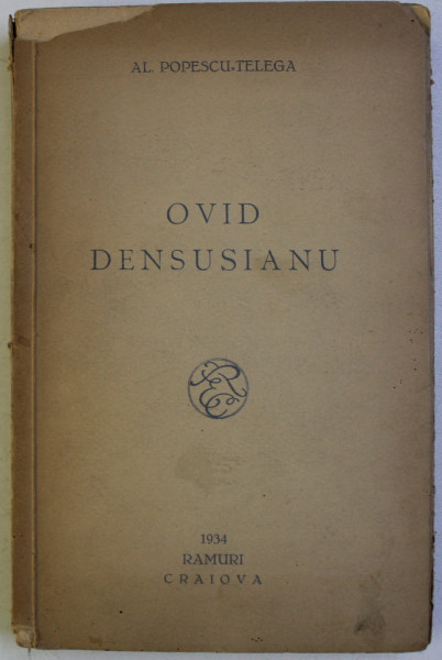 OVID DENSUSIANU de AL . POPESCU - TELEGA , 1934