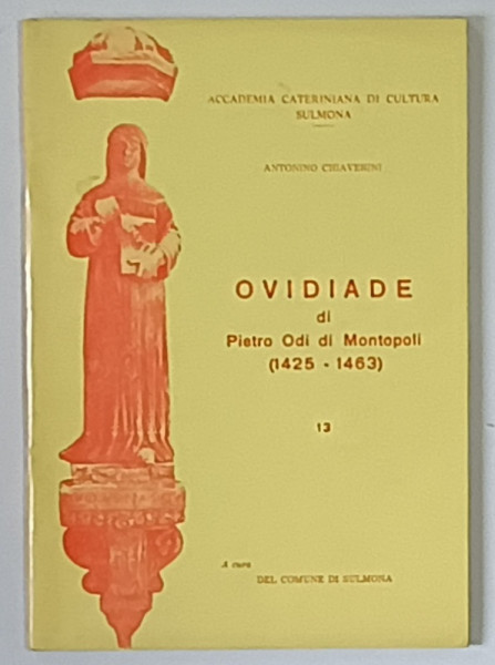 OVIDIADE DI PIETRO ODI DI MONTOPOLI ( 1425 - 1463 ) di ANTONINO CHIAVERINI , 1974
