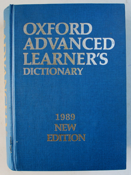 OXFORD ADVANCED LEARNER'S DICTIONARY OF CURRENT ENGLISH, 4th EDITION by A. S. HORNBY , 1989