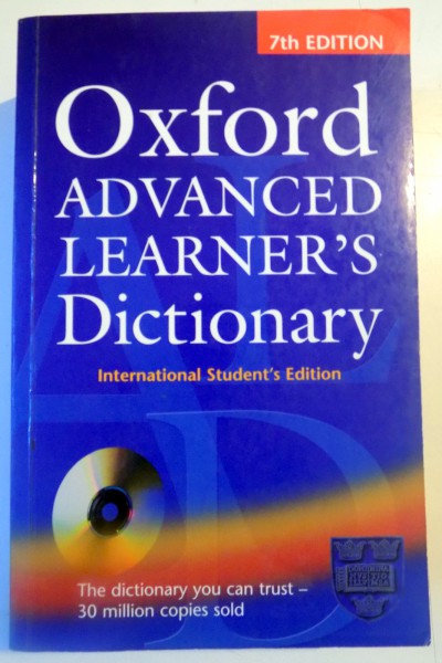 OXFORD AVANCED LEARNER'S DICTIONARY , 7th EDITION , 2005