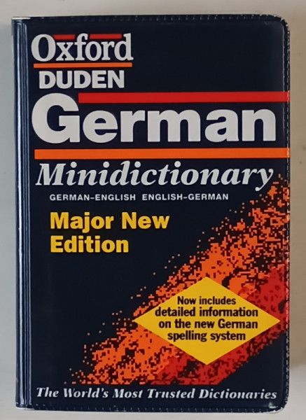 OXFORD DUDEN , GERMAN MINIDICTIONARY , GERMAN - ENGLISH / ENGLISH - GERMAN by GUNHILD PROWE and JILL SCHNEIDER , 1987 *FORMAT REDUS