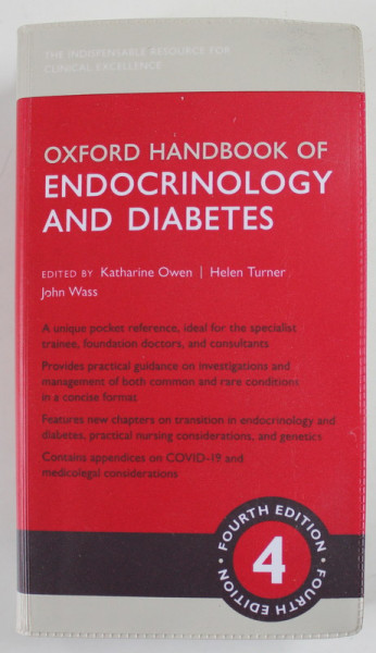 OXFORD HANDBOOK OF ENDOCRINOLOGY AND DIABETS , edited by KATHARINE OWEN ...JOHN WASS , 2022