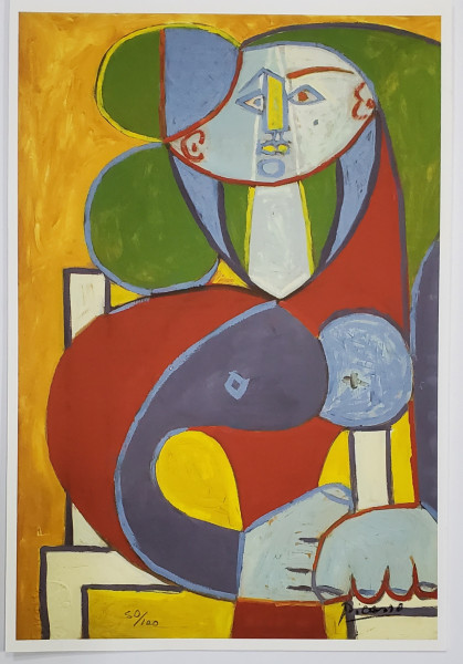 Pablo Picasso (1881-1973) - Bustul lui Francoise, Litografie