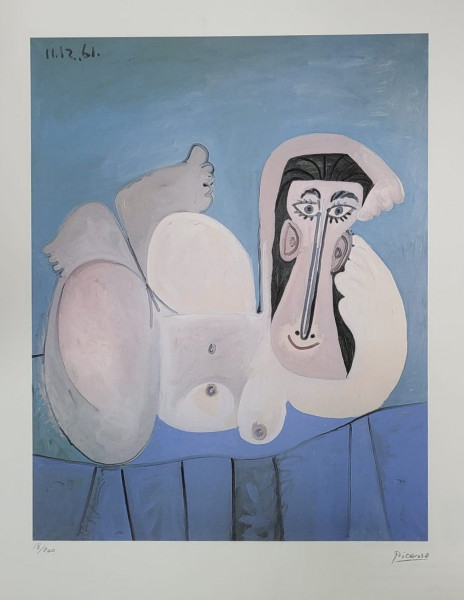 Pablo Picasso (1881-1973) - Nud, Cromolitografie