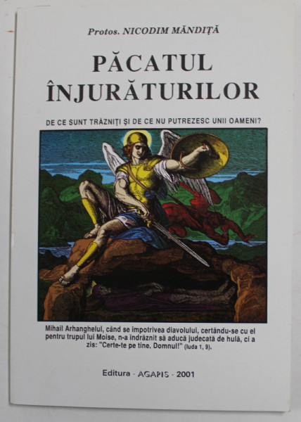 PACATUL INJURATURILOR de PROTOSINGHEL  NICODIM MANDITA , 2001