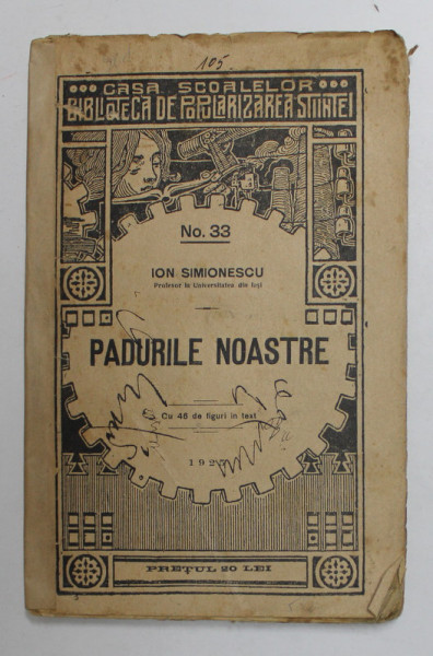 PADURILE NOASTRE de ION SIMIONESCU  1925