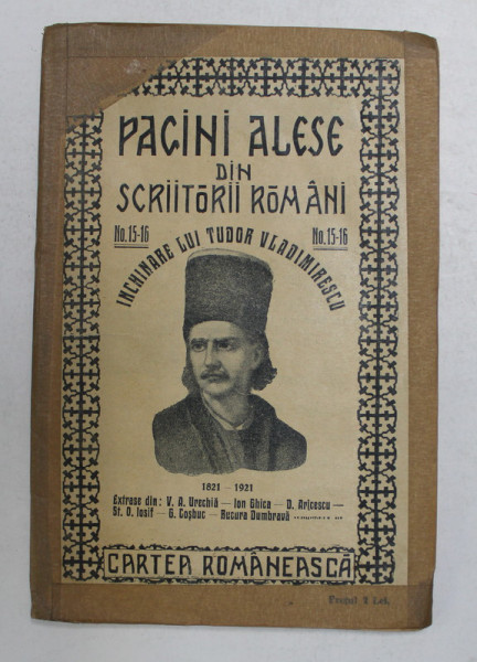 PAGINI ALESE DIN SCRIITORII ROMANI , NR. 15-16