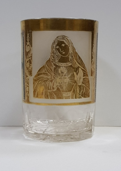 Pahar din cristal Bohemia, cca. 1900