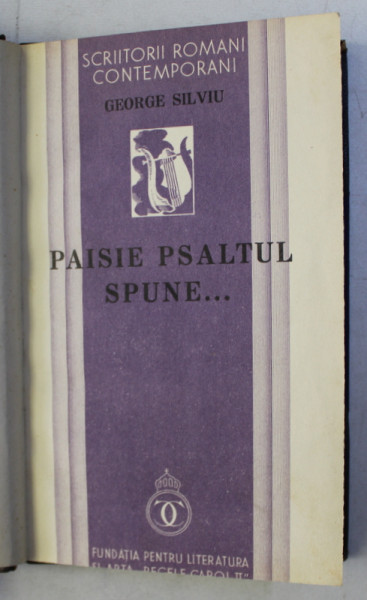 PAISIE PSALTUL SPUNE ... versuri de GEORGE SILVIU , 1934
