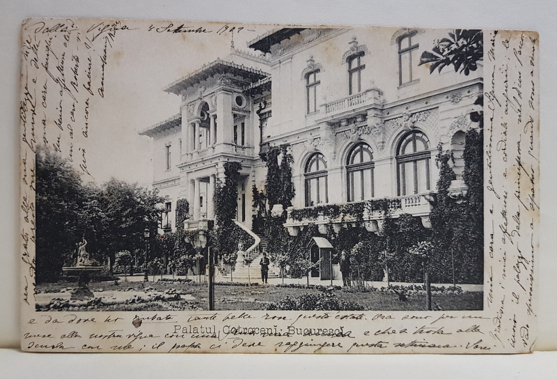 PALATUL COTROCENI , BUCURESTI , CARTE POSTALA ILUSTRATA , CLASICA