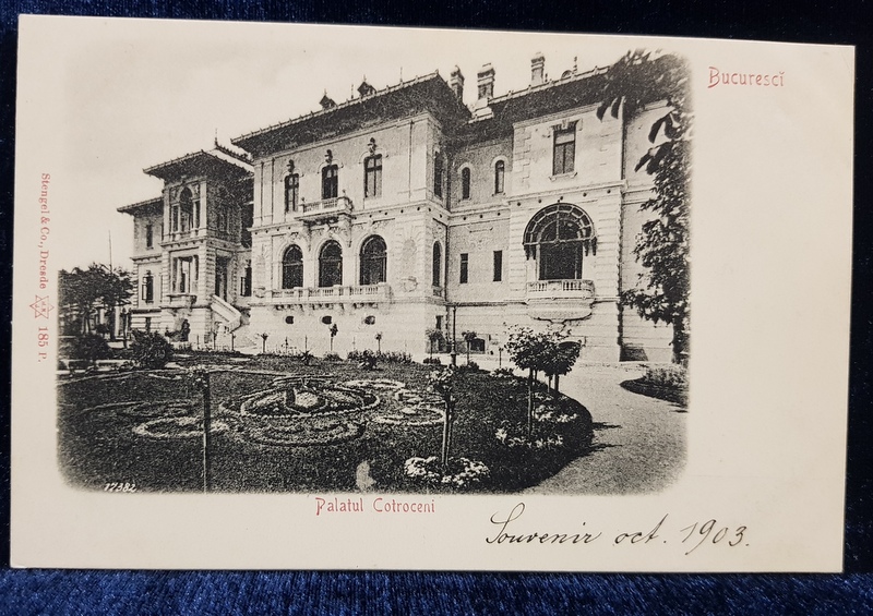 Palatul Cotroceni in 1903, Bucuresci - CP Clasica