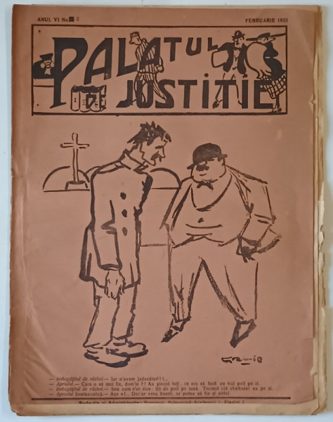 PALATUL DE JUSTITIE , REVISTA , NR. 2, FEBRUARIE , 1923